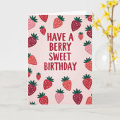 Carte d'anniversaire Berry Sweet (Fleur jaune)