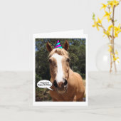 Carte d'anniversaire - Bess Horse (Fleur jaune)