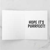 CARTE D'ANNIVERSAIRE BIEN AMOUREUX DES CHATS (Intérieur)