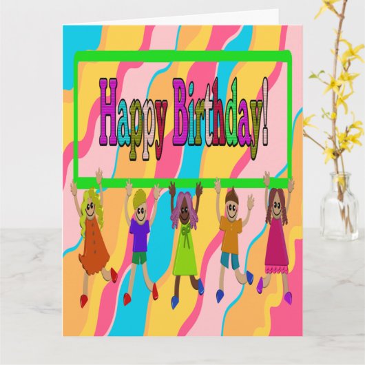 Carte d'anniversaire Big (Fleur jaune)