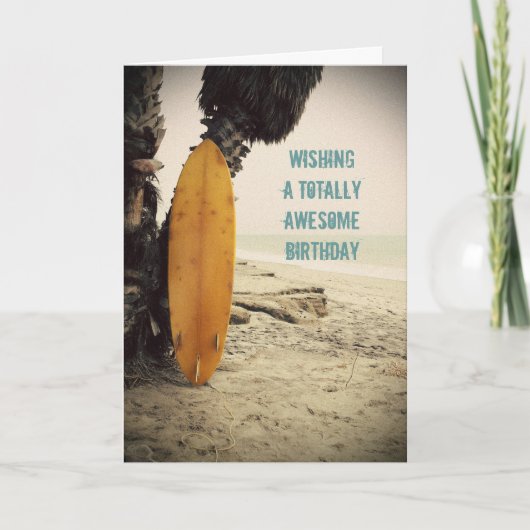 Carte d'anniversaire Big Kahuna Surfboard (Devant)