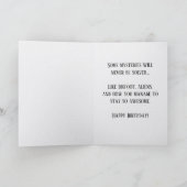 Carte d'anniversaire Bigfoot Alien drôle de Crypti (Intérieur)