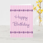 Carte d'anniversaire bijoux (Fleur jaune)