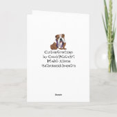 Carte d'anniversaire Biker Bulldog *Personnalisez- (Dos)
