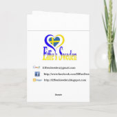 Carte d'anniversaire bilingue suédois et anglais (Dos)