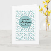 Carte d'anniversaire bilingue suédois et anglais (Fleur jaune)