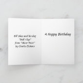 Carte d'anniversaire - Bill Sikes de "Oliver Twist (Intérieur)