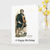 Carte d'anniversaire - Bill Sikes de "Oliver Twist (Fleur jaune)