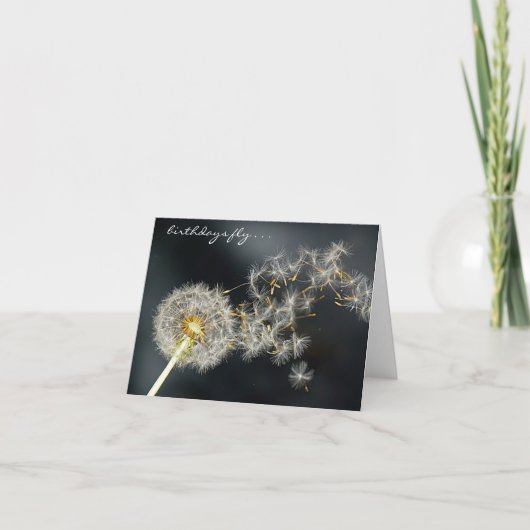 Carte d'anniversaire "Birthdays Fly" (Devant)