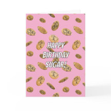 Carte d'anniversaire Biscuit aux pépites de chocol