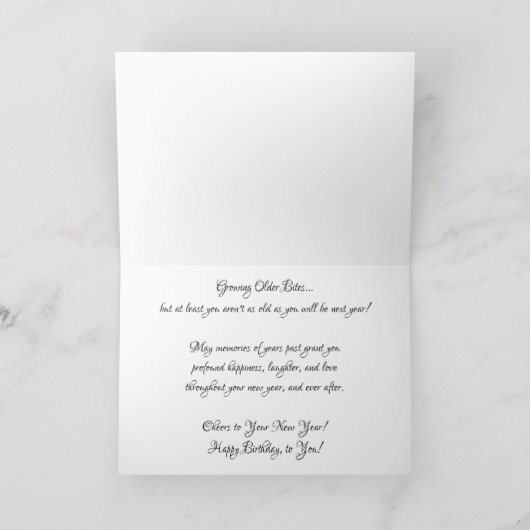 Carte d'anniversaire "Bite Me" (Intérieur)