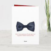 Carte d'anniversaire Black Bowtie (Dos)