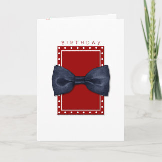 Carte d'anniversaire Black Bowtie