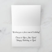 Carte d'anniversaire "Black Rotary Telephone" (Intérieur)