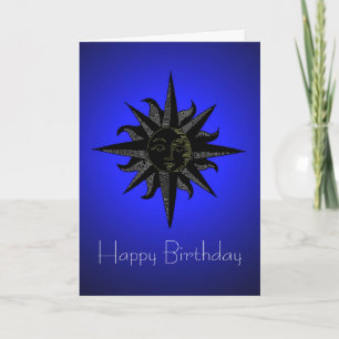 Carte d'anniversaire Black Sun