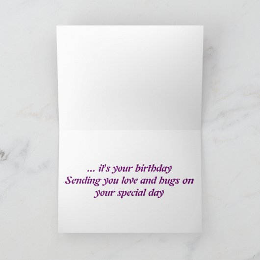 Carte d'anniversaire : Blackbird (Intérieur)