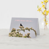 Carte d'anniversaire : Blackbird (Fleur jaune)