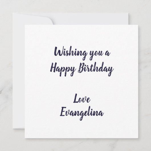 Carte d'anniversaire Blackcurry (Dos)