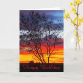 Carte d'anniversaire blanche pour le coucher de so (Fleur jaune)