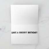 Carte d'anniversaire Bleu et Rouge teint Joyeux (Intérieur)