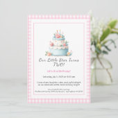 Carte d'anniversaire Bleu & Rouge – Invitation pou (Debout devant)