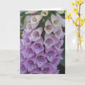 Carte d'anniversaire bleue de Bell (Fleur jaune)