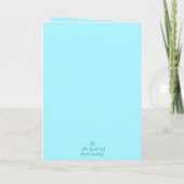 Carte d'anniversaire bleue joyeux (Dos)