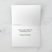 Carte d'anniversaire blonde comme les blés (Intérieur)