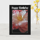 Carte d'anniversaire Bloomin' Camellias (Fleur jaune)