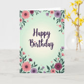Carte d'anniversaire Blossom Heart (Fleur jaune)