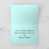 Carte d'anniversaire Blue and White Daisy (Intérieur)