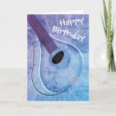 Carte d'anniversaire Blue Bouzouki Art (Devant)