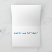 Carte d'anniversaire Blue Cat 60e (Intérieur)
