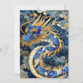 Carte d'anniversaire Blue Dragon (Devant)