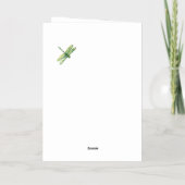 Carte d'anniversaire Blue Gold Foil (Verso)