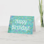 Carte d'anniversaire Blue Green Mother<br><div class="desc">Des gradients étonnants de bleu et de vert dans la Mère des motifs de perles.  Personnalisez votre carte à l'intérieur et à l'extérieur.  Votre choix sera certainement un succès !</div>