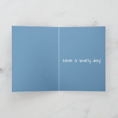 Carte d'anniversaire Blue happy (Intérieur)