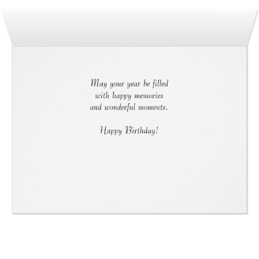 Carte d'anniversaire Blue Hydrangea 814 (Intérieur Horizontal (Bas))