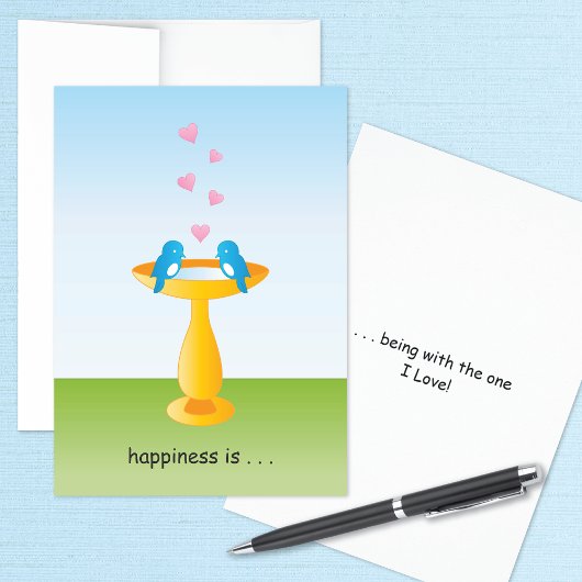 Carte d'anniversaire Bluebirds in Love