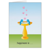 Carte d'anniversaire Bluebirds in Love (Devant)