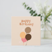 Carte d'anniversaire Bohemian Balloons (Debout devant)