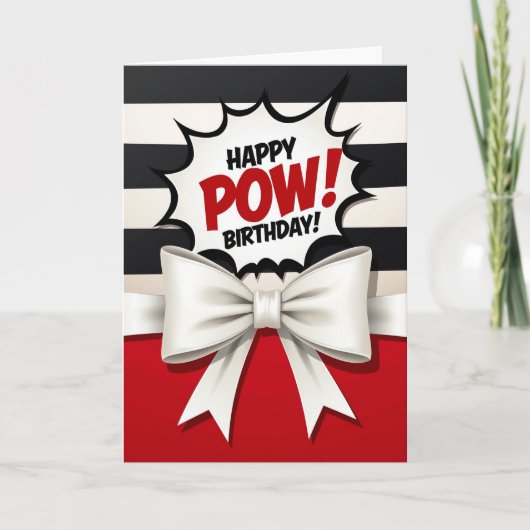 Carte d'anniversaire Bold Burst (Devant)