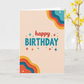 Carte d'anniversaire Bold Color Pop (Fleur jaune)