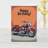 Carte d'anniversaire Bold Cruiser (Fleur jaune)