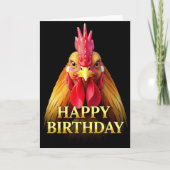 CARTE D'ANNIVERSAIRE BOLD DISTINCT CLOSEUP Cockere (Devant)