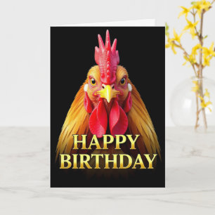 CARTE D'ANNIVERSAIRE BOLD DISTINCT CLOSEUP Cockere