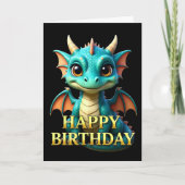 CARTE D'ANNIVERSAIRE BOLD DISTINCT GROS PLAN BÉBÉ (Devant)