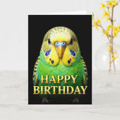 CARTE D'ANNIVERSAIRE BOLD DISTINCT GROS PLAN BUDGI (Fleur jaune)