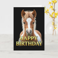 CARTE D'ANNIVERSAIRE BOLD DISTINCT GROS PLAN POULA