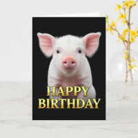 CARTE D'ANNIVERSAIRE BOLD DISTINCTE DE PORCELET